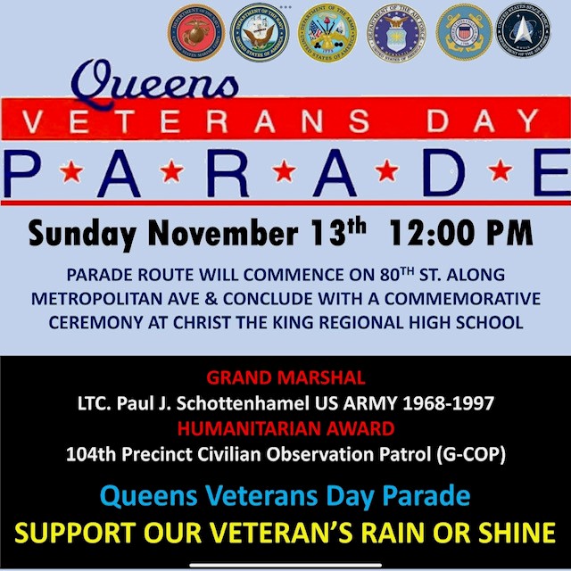Support our Veterans! Rain or Shine!